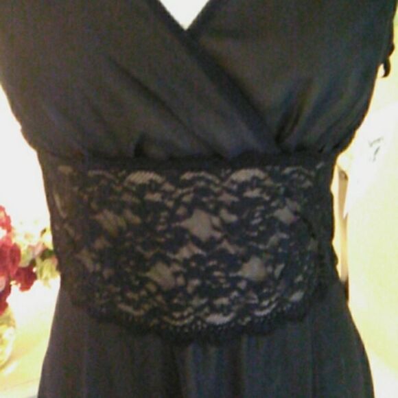 NWT D. J. Summers Lace and Sheer Evening Dress - Picture 3 of 10